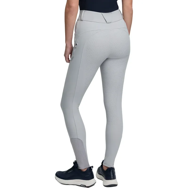 LeMieux Amy Full Grip Womens Bregging Riding Tights - Light Grey-2