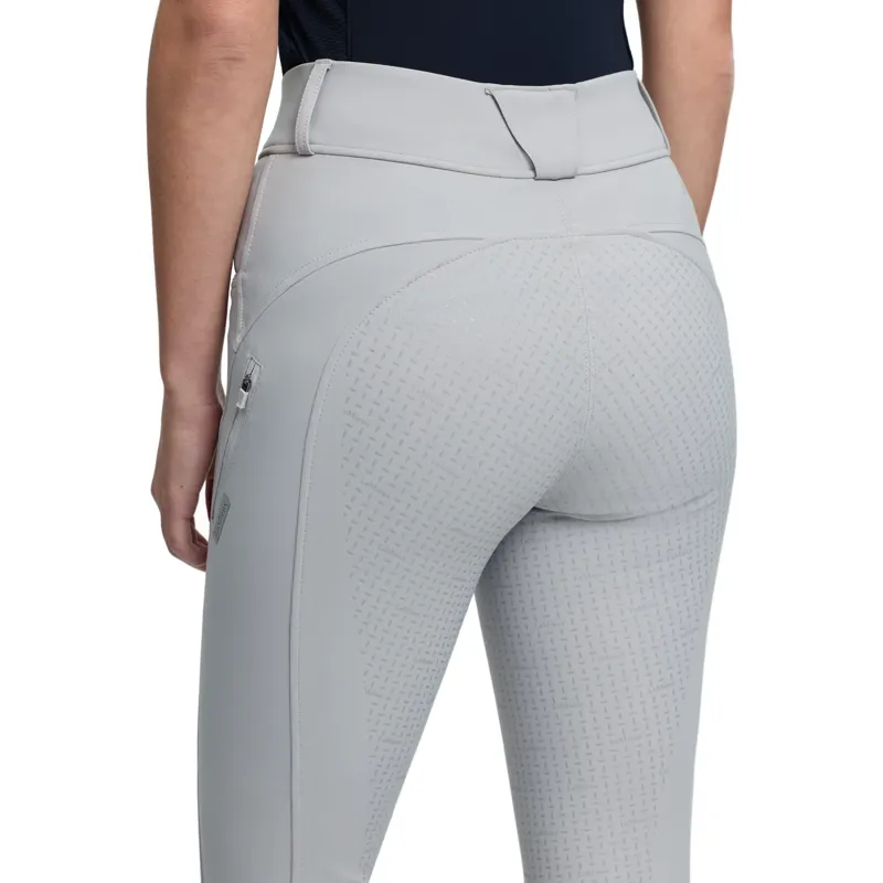 LeMieux Amy Full Grip Womens Bregging Riding Tights - Light Grey-3