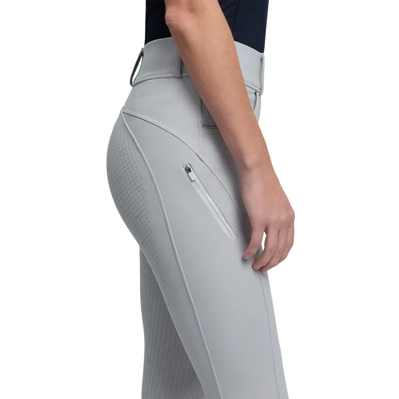 LeMieux Amy Full Grip Womens Bregging Riding Tights - Light Grey-4