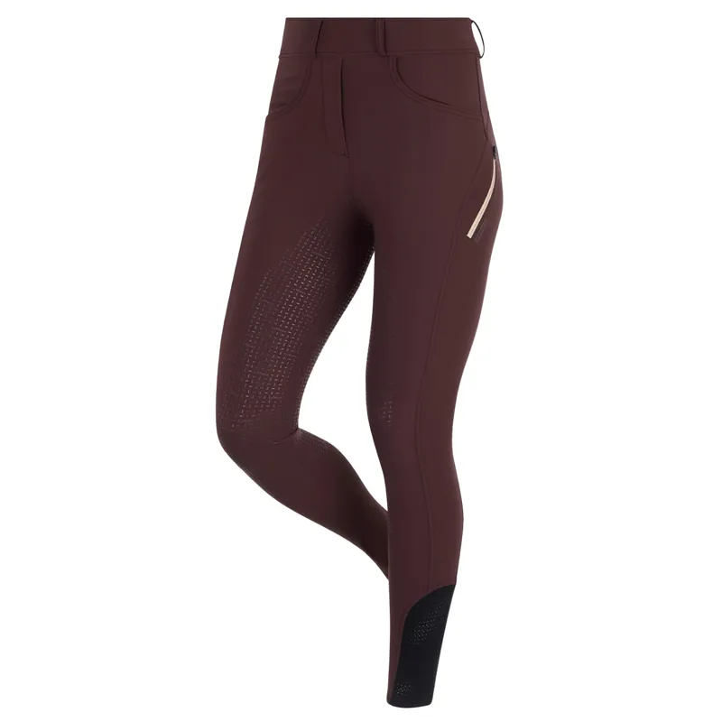LeMieux Amy Full Grip Ladies Bregging Riding Tights - Damson