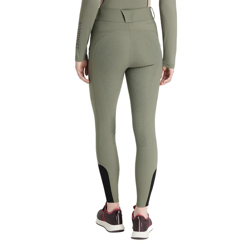LeMieux Amy Full Grip Ladies Bregging Riding Tights - Rosemary-2