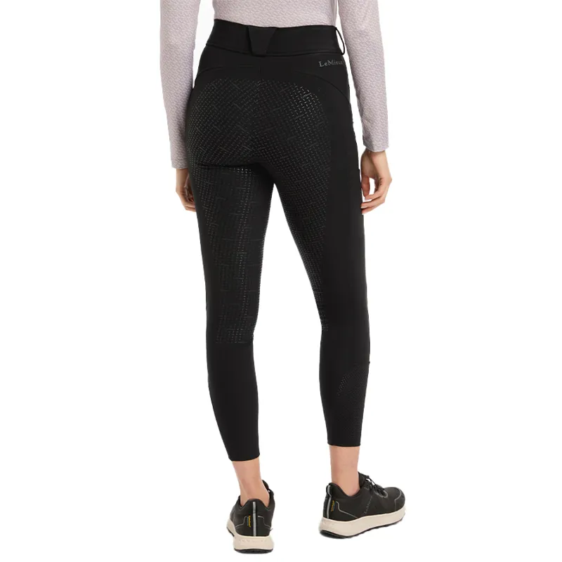 LeMieux Amy Full Grip Ladies Brushed Bregging Riding Tights - Black-3