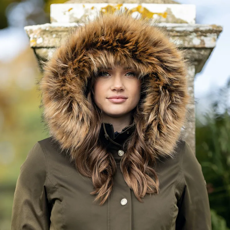 LeMieux Anya Ladies Long Waterproof Riding Coat - Alpine-4