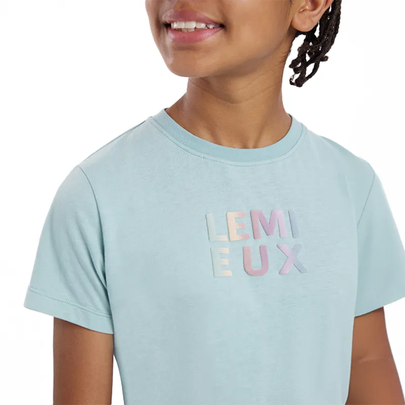 LeMieux Young Rider Arianna Junior T-Shirt - Aqua-4