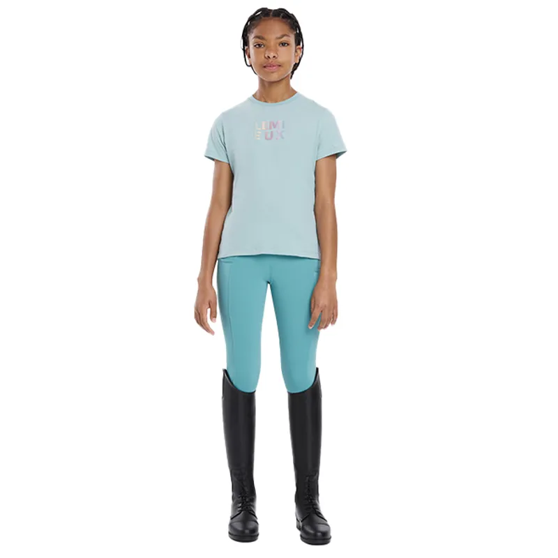 LeMieux Young Rider Arianna Junior T-Shirt - Aqua-3