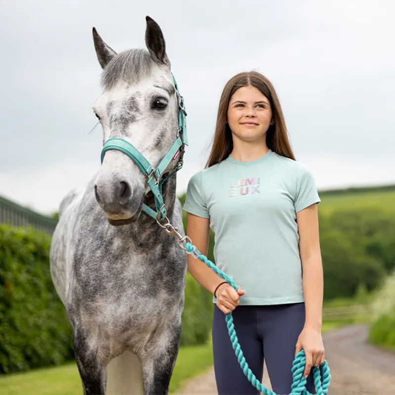 LeMieux Young Rider Arianna Junior T-Shirt - Aqua-5