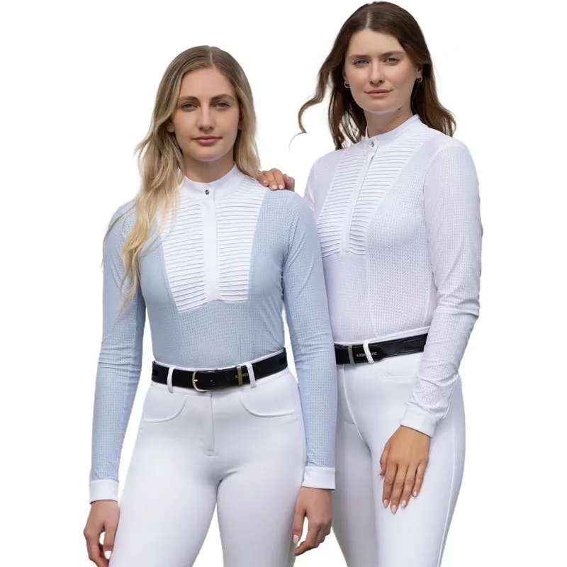 LeMieux Arielle Womens Long Sleeve Show Shirt - Mist Pre-Order-5