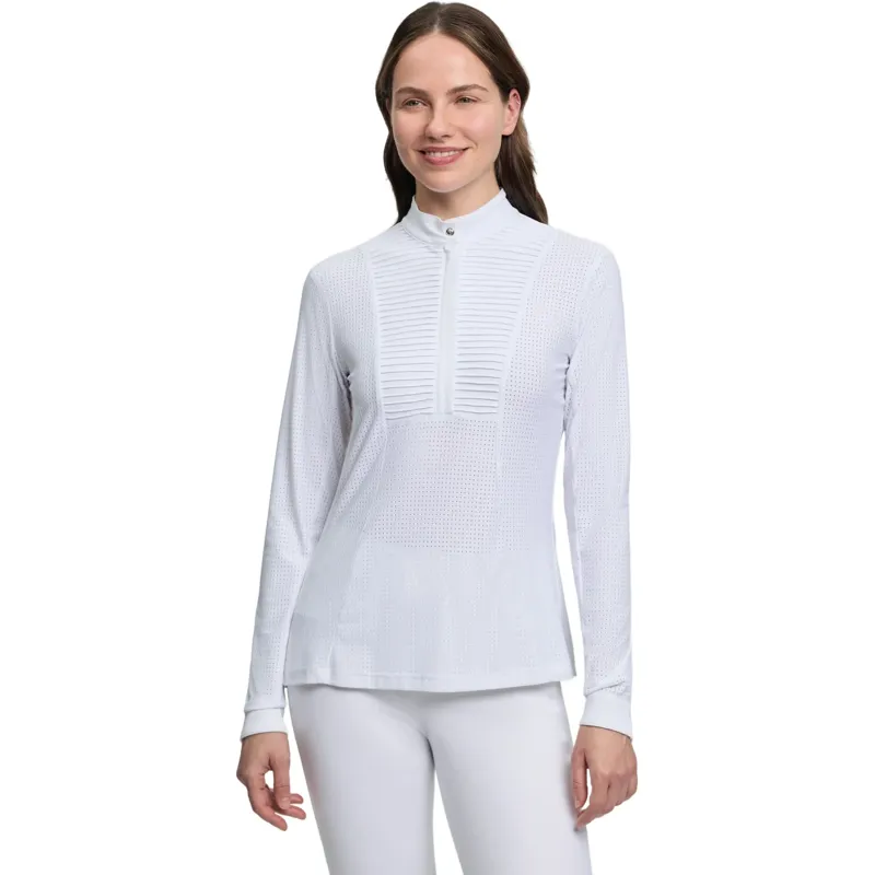 LeMieux Arielle Womens Long Sleeve Show Shirt - White Pre-Order