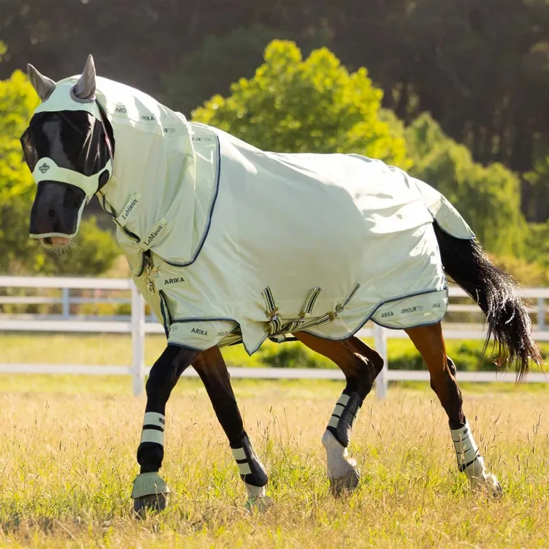 LeMieux Arika Armour-Tek Detachable Neck Fly Rug - Macaron Pre-Order-3