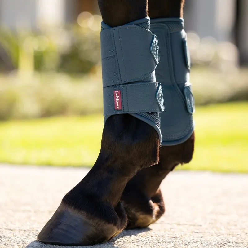 LeMieux Arika Mesh Brushing Boots - Jungle-3