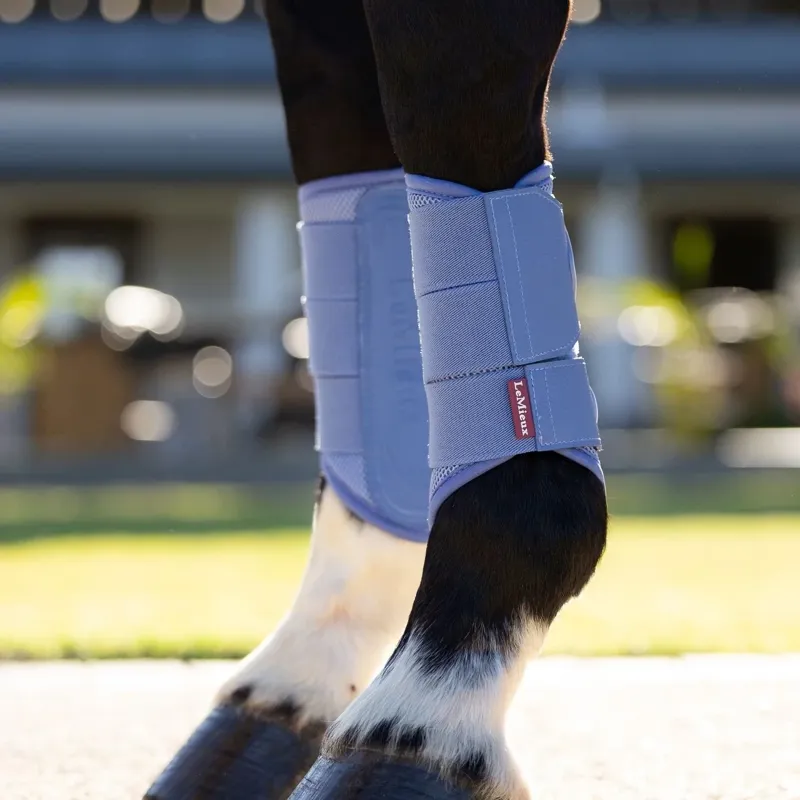 LeMieux Arika Mesh Brushing Boots - Powder Blue-3