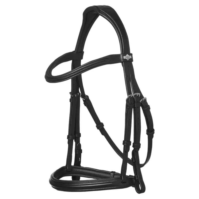 LeMieux Arika Cavesson Bridle - Black/Silver-1