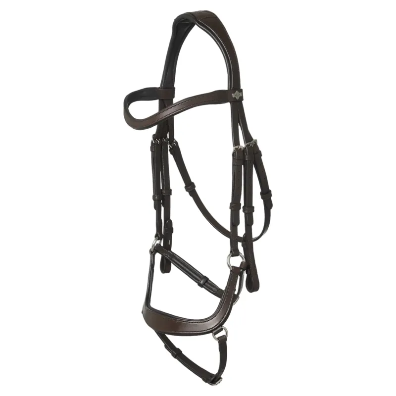 LeMieux Arika Drop Bridle - Brown/Silver-1