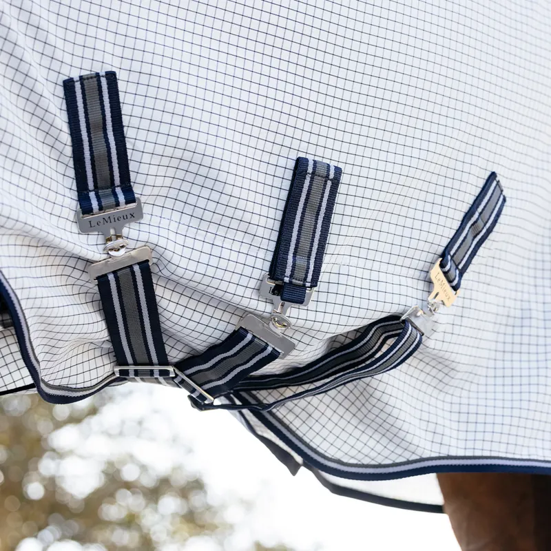 LeMieux Arika Combo Neck Field Rug - White-7