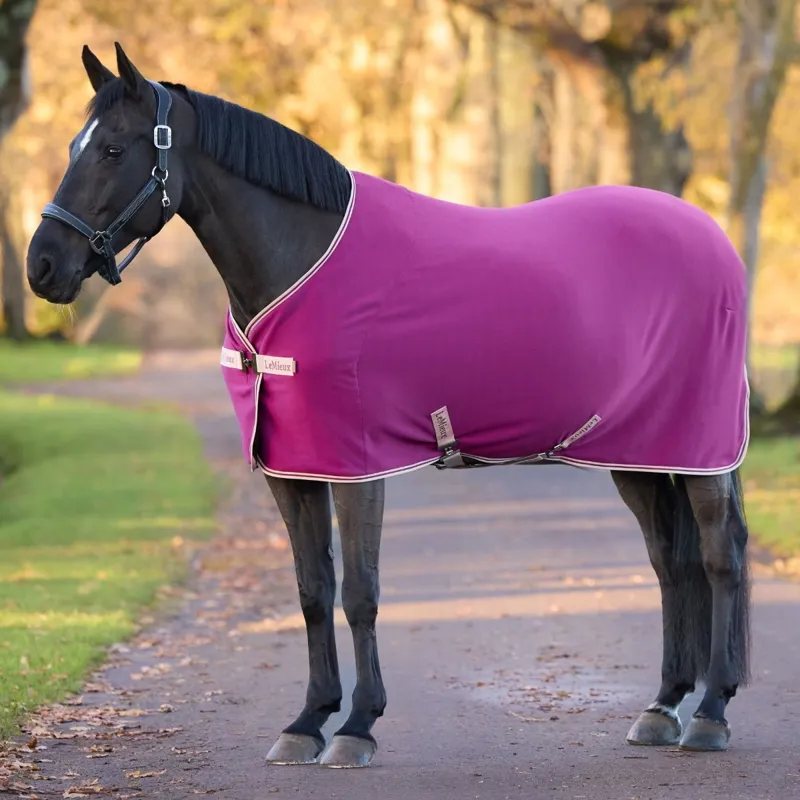 LeMieux Arika Jersey-Tek Fleece Rug - Blackberry