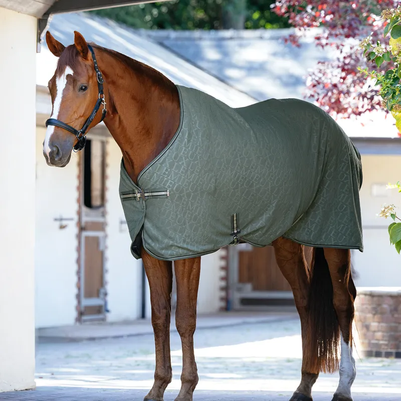 LeMieux Arika Monogram Fleece Rug - Rosemary-1