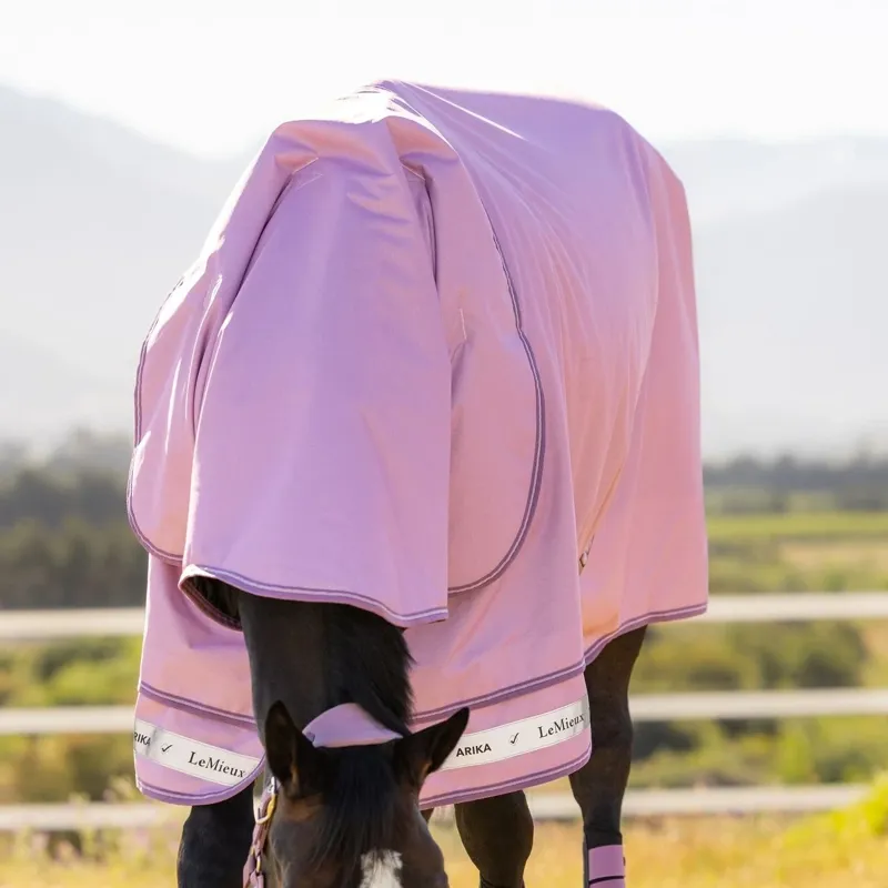LeMieux Arika Ripstop 600D 50g Detachable Neck Turnout Rug - Fondant-6