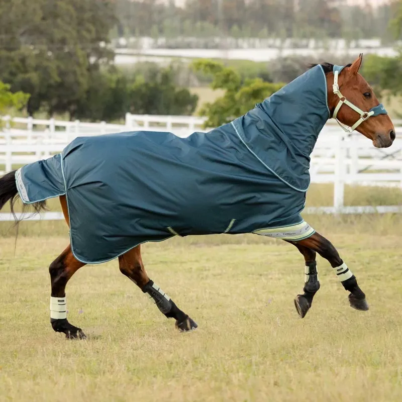 LeMieux Arika Ripstop 600D 50g Detachable Neck Turnout Rug - Jungle