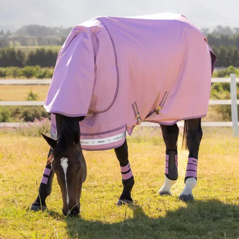 LeMieux Arika Ripstop 600D 0g Detachable Neck Turnout Rug - Fondant-3