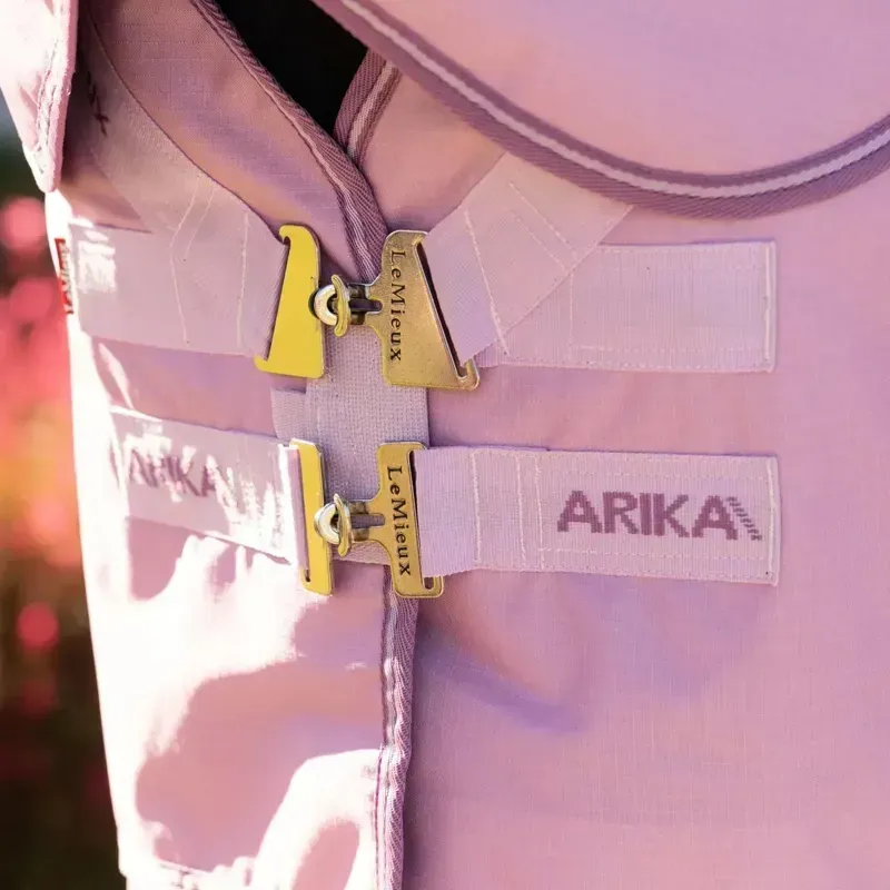 LeMieux Arika Ripstop 600D 0g Detachable Neck Turnout Rug - Fondant-5