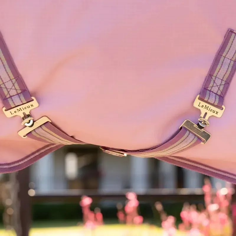 LeMieux Arika Ripstop 600D 0g Detachable Neck Turnout Rug - Fondant-7