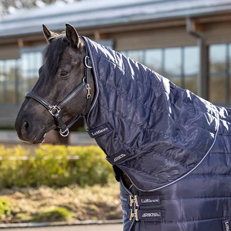 LeMieux Arika Stable-Tek 100g Neck Cover - Navy-2