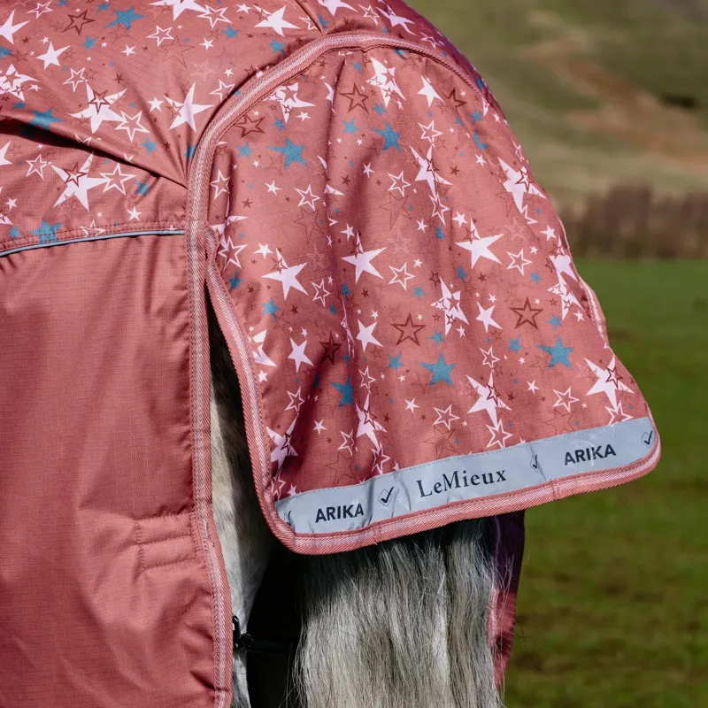 LeMieux Arika Star Detachable Neck 0g Turnout Rug - Spiced Earth Pre-Order-9