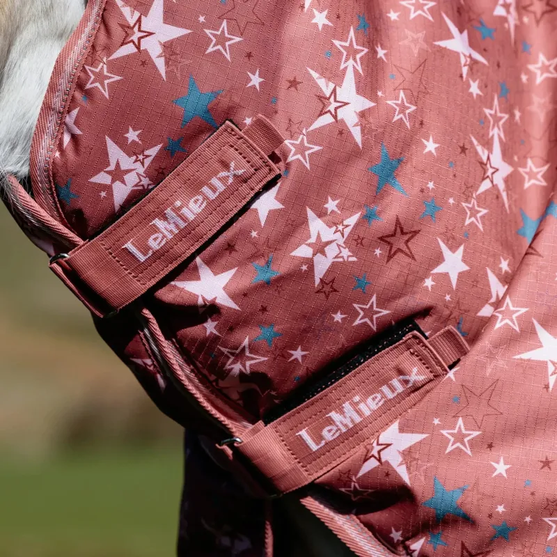 LeMieux Arika Star Detachable Neck 0g Turnout Rug - Spiced Earth Pre-Order-5