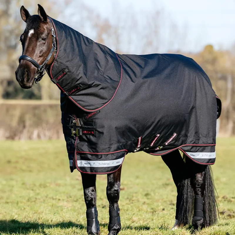 LeMieux Arika Storm-Tek Detachable Neck 50g Turnout Rug - Black