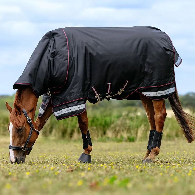 LeMieux Arika Storm-Tek Detachable Neck 50g Turnout Rug - Black-1