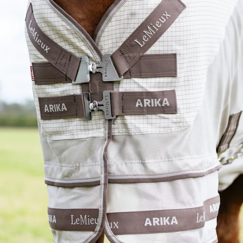 LeMieux Arika Sunstopper Detachable Neck Cooler Sheet - Stone-2
