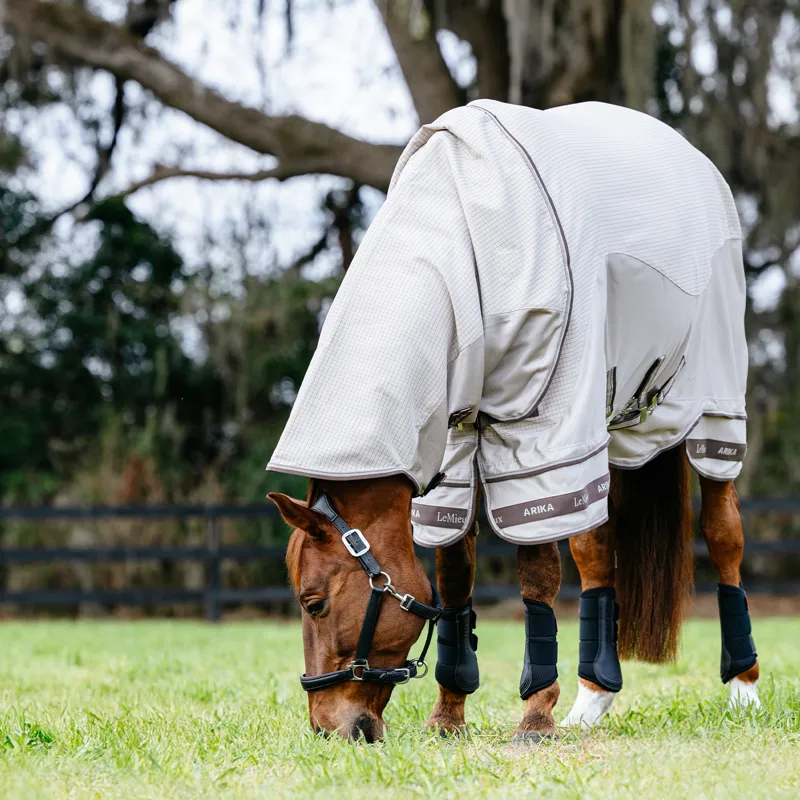 LeMieux Arika Sunstopper Detachable Neck Cooler Sheet - Stone-3