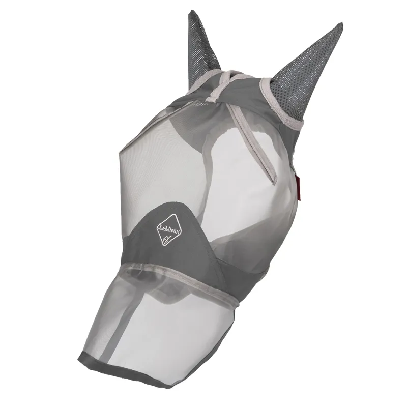 LeMieux ArmourShield Pro Ears and Nose Full Fly Mask - Grey-1
