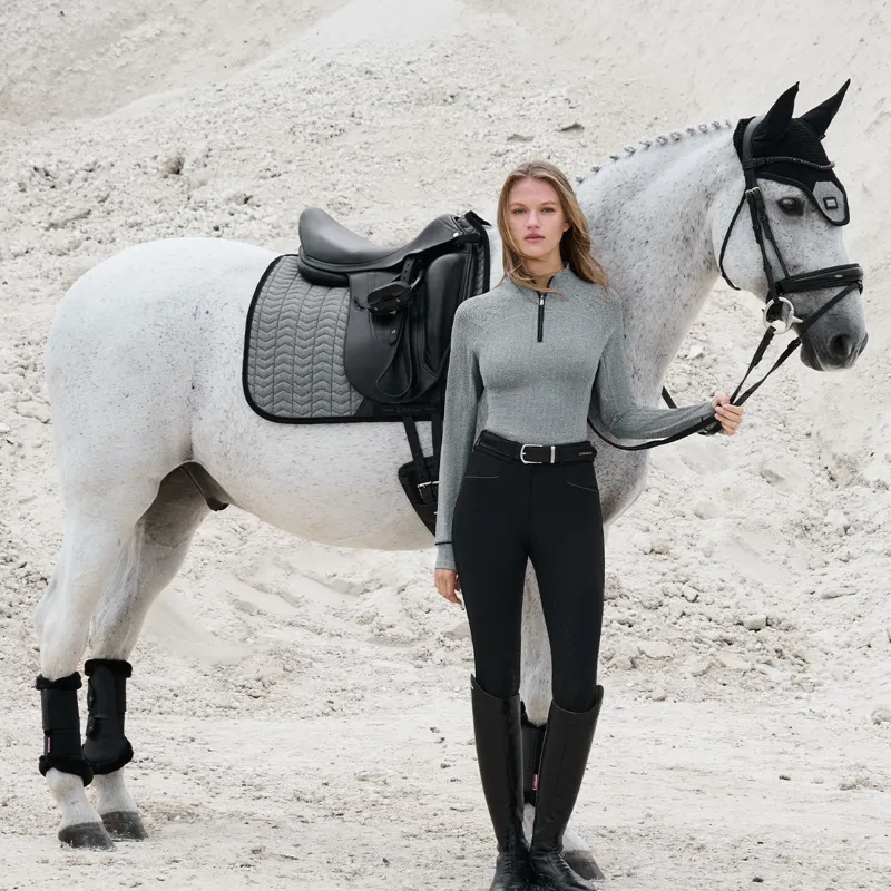 LeMieux Aspen Dressage Saddlecloth - Herringbone-2