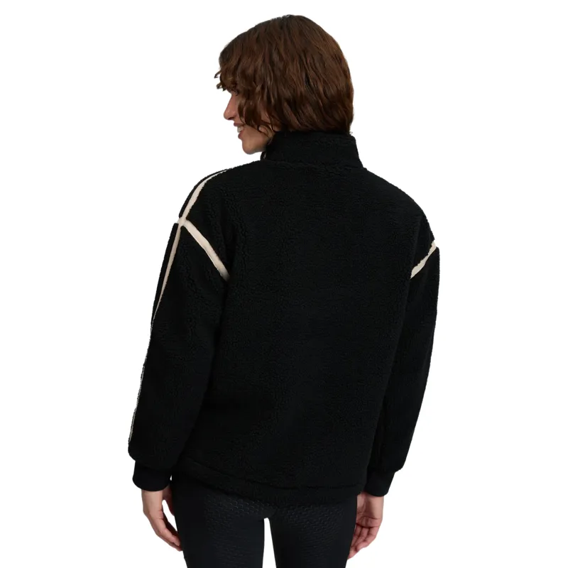 LeMieux Avery Womens 1/4 Zip Teddy Fleece - Black Pre-Order-3
