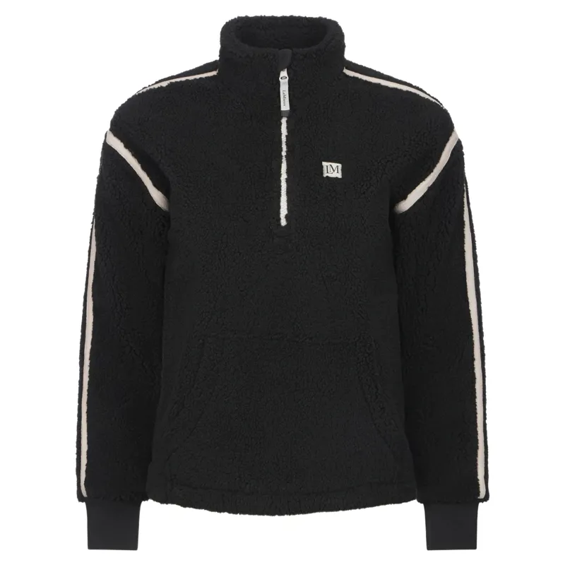 LeMieux Avery Womens 1/4 Zip Teddy Fleece - Black Pre-Order-1