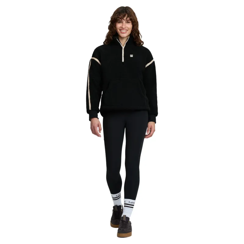 LeMieux Avery Womens 1/4 Zip Teddy Fleece - Black Pre-Order-5