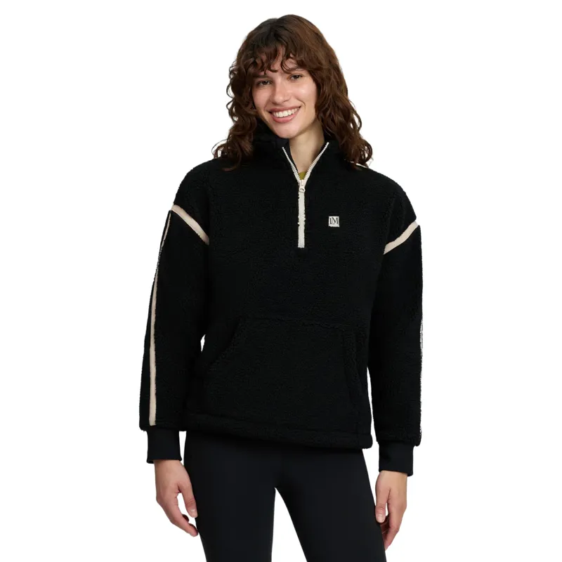 LeMieux Avery Womens 1/4 Zip Teddy Fleece - Black Pre-Order