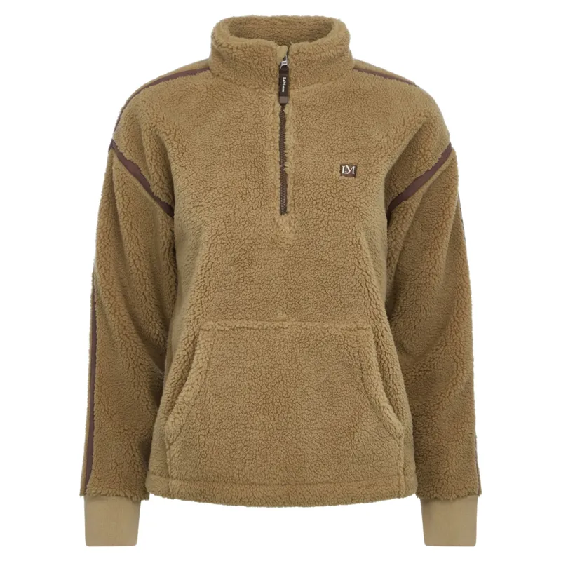 LeMieux Avery Womens 1/4 Zip Teddy Fleece - Caramel Pre-Order-2