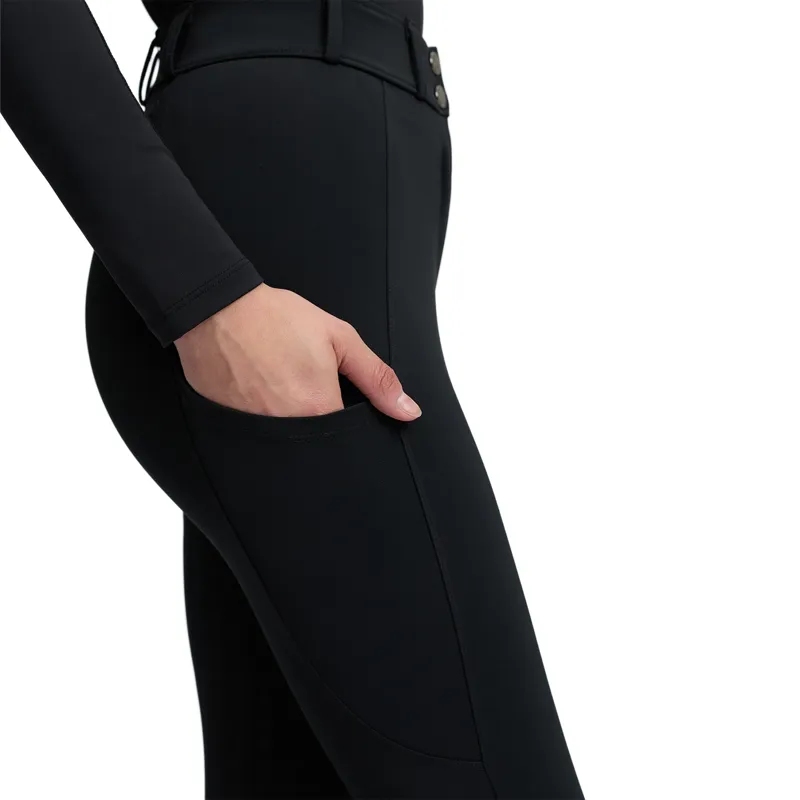 LeMieux Becca Half Seat Womens Breeches - Black-6