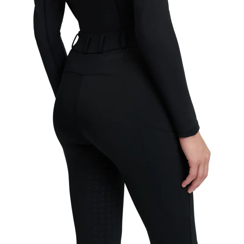 LeMieux Becca Half Seat Womens Breeches - Black-4