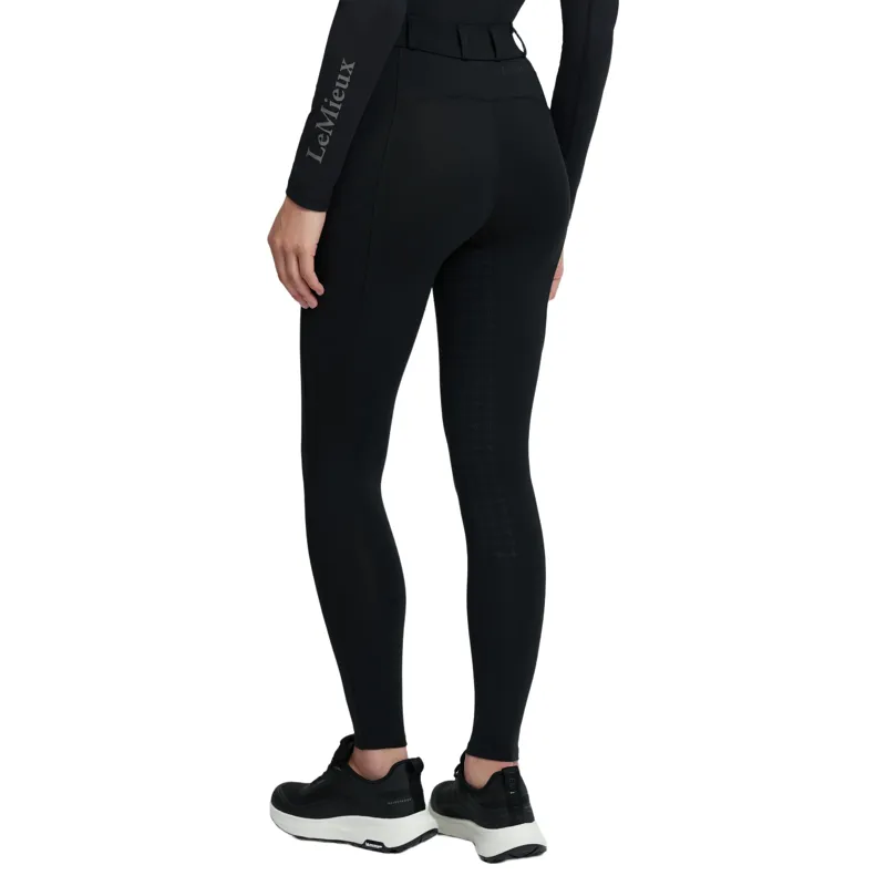 LeMieux Becca Half Seat Womens Breeches - Black-2