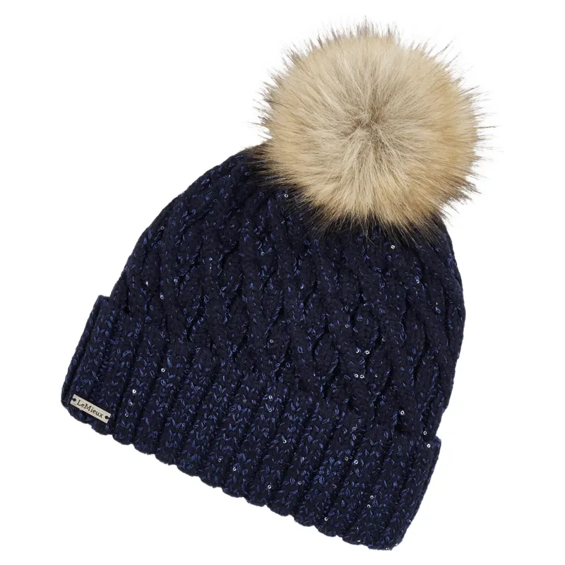 LeMieux Bernie Sequin Beanie - Navy