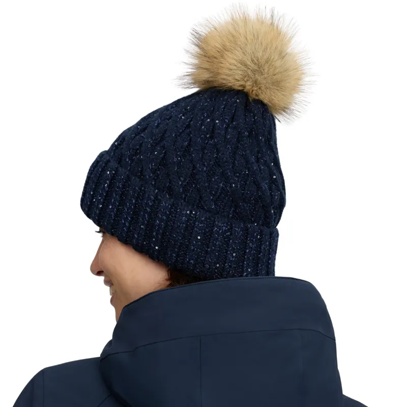 LeMieux Bernie Sequin Beanie - Navy-2