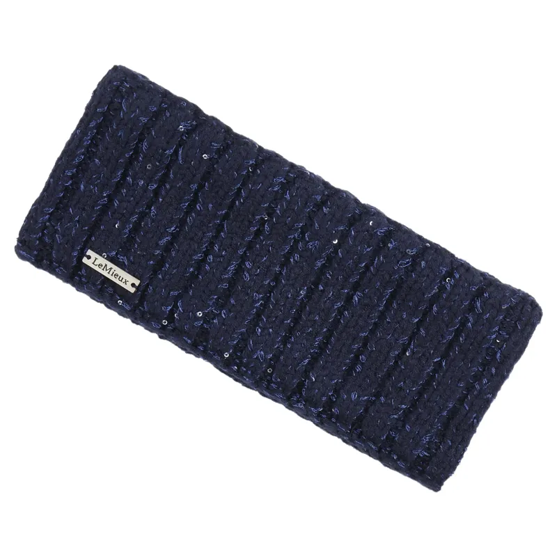 LeMieux Bernie Womens Sequin Headband - Navy-1