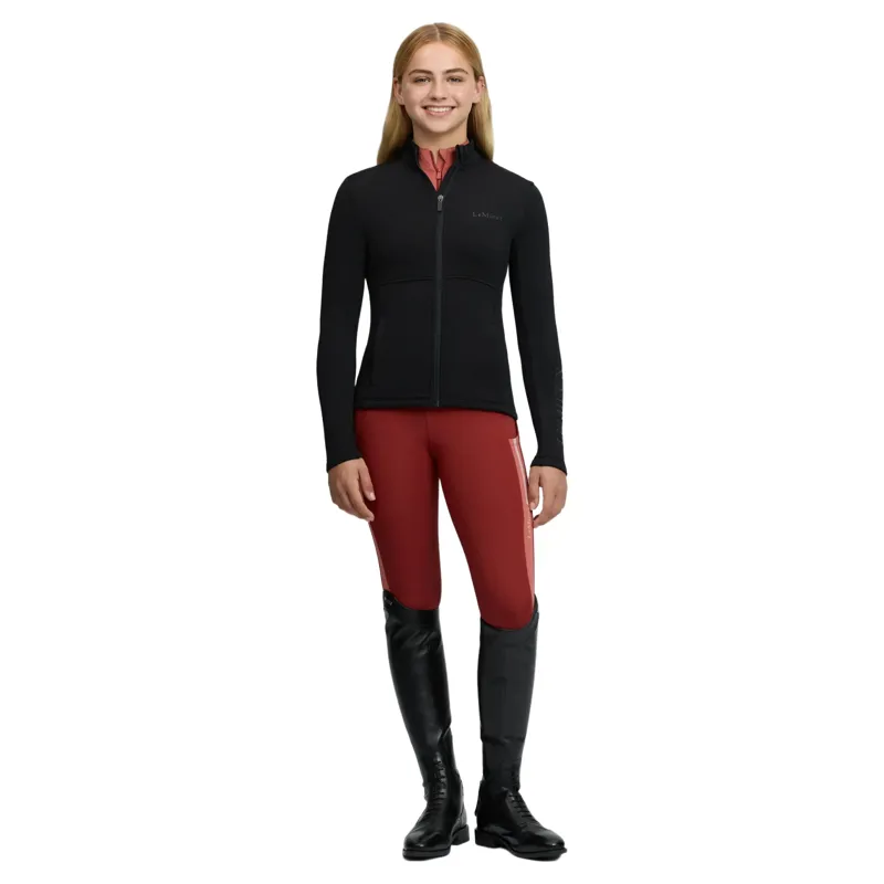 LeMieux Young Rider Bethany Junior Girls Zip-Through Fleece - Black-7
