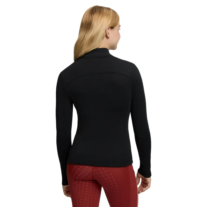 LeMieux Young Rider Bethany Junior Girls Zip-Through Fleece - Black-1