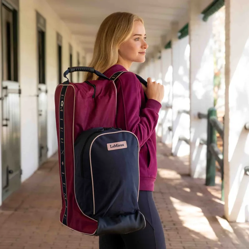 LeMieux Hat and Boot Bag - Blackberry-1