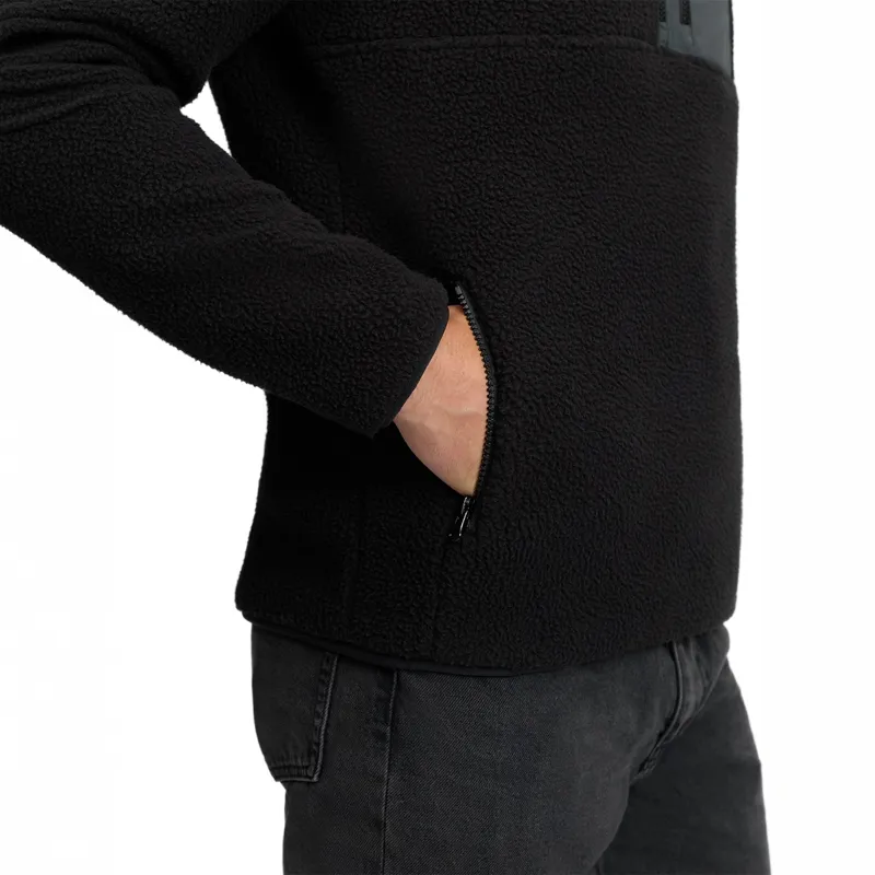 LeMieux Mens Borg Quarter Zip Fleece - Black-5