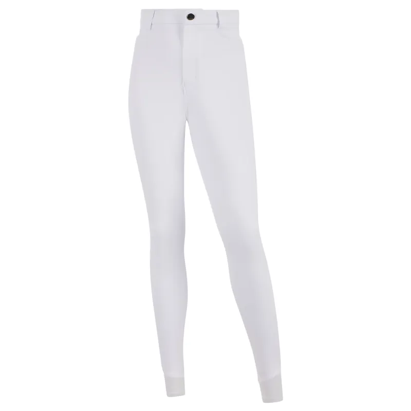 LeMieux Young Rider Boys Knee Grip Sport Breeches - White-2